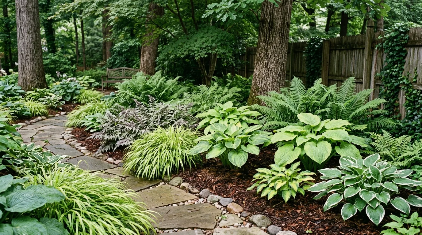 Shade Perennial Mix With Height Variety